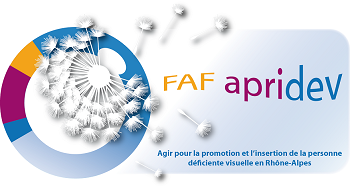 Logo de FAF Association pour la PRomotion et l'Insertion des Déficients Visuels Rhône-Alpes à LYON 69002