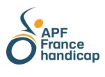 Logo de APF France handicap - Délégation des Landes à DAX