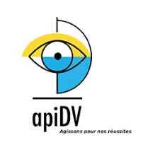 Logo de ApiDV (Accompagner, Promouvoir, Intégrer les Déficients Visuels) - anciennement GIAA à PARIS 7