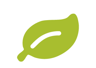Icône d'une feuille verte