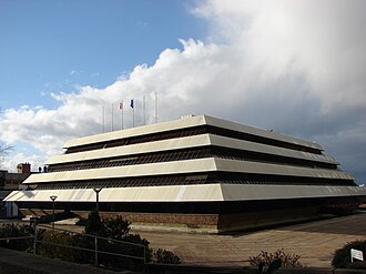 Photo de la fa&ccedil;ade de la Mairie de Nanterre