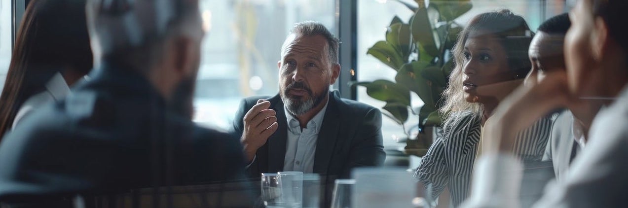 Photo d'une réunion en entreprise