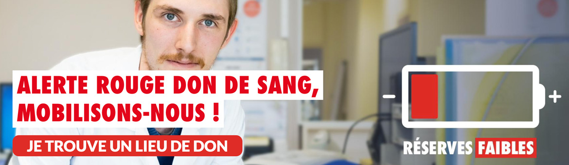 Urgence : faites un don de sang, les réserves sont faibles !